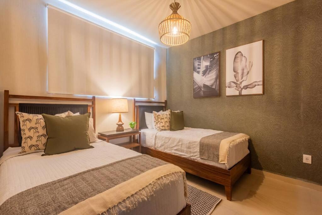Casa Mayab A 10 Min En Auto De La Playa, Wifi, Albercas, Gym Apartamento *